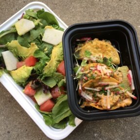 Gluten-free tacos and salads from Yerba Buena